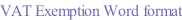 VAT Exemption Word format